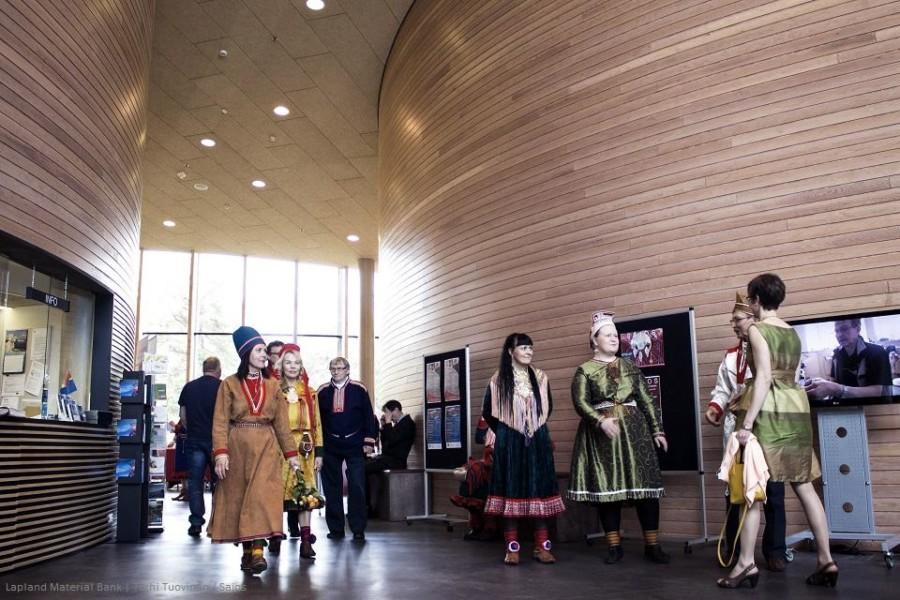 Inside of Sámi Culture Centre Sajos