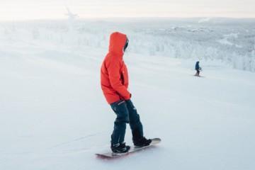 snowboarding in Saariselkä ski centre
