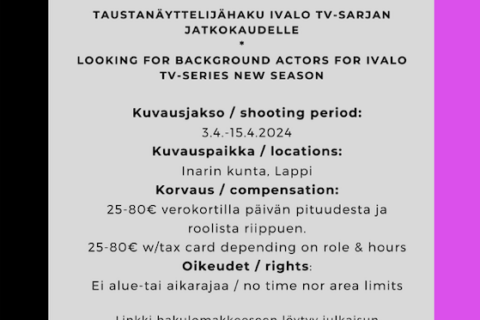 Casting Call for Ivalo fourth season